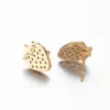 Wholesale PVD Coated 18K Gold Real Gold Plated Strawberry 304 Stainless Steel Fashion Waterproof Non Tarnish Ear Studs