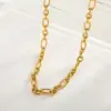 Wholesale Vacuum Plated 18K Gold Stainless Steel Basic Style Necklace For Women Casual Indoor Outdoor Wear Lobster Clasp Geometric Pattern
