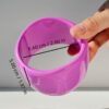 Wholesale Camouflage Purple Resin Bracelet Irregular Simple Geometric Opaque