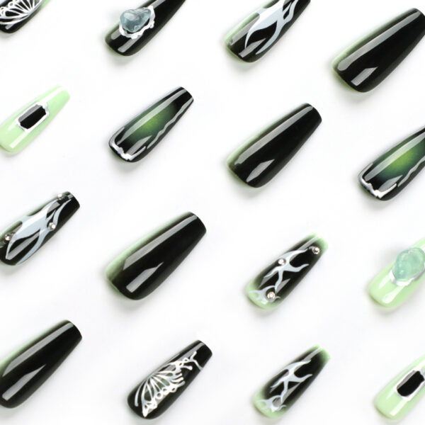 oly-4645699ce0477a12c43eb3d8367e9e30 Wholesale Cross-border foreign trade European and American French manicure wear nail ballet a fake nail advanced manicure nail piece finished product
