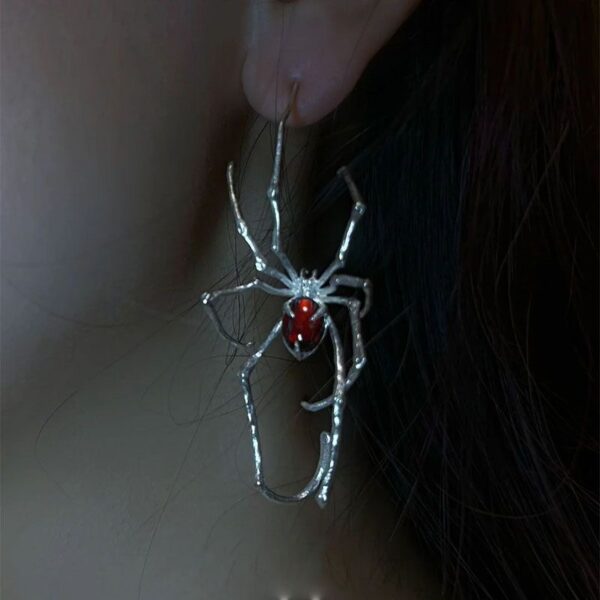 oly-464ece76a237d0f2c4c11dad32b1c461 Wholesale Cross-border Sweet Cool Spider Ear Hanging Puncture Ear Clip Dark Black Niche High-end Hot Girls Cold Wind Punk Earrings
