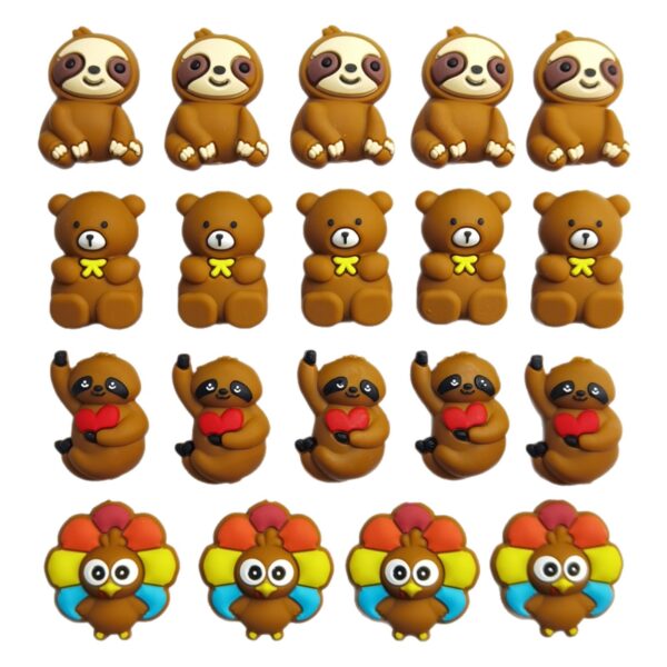 Wholesale 10pcs Cute Cartoon Animal Beads