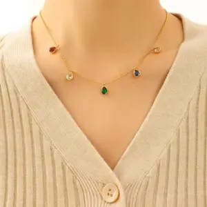 P182-gold Necklace-40 + 5cm