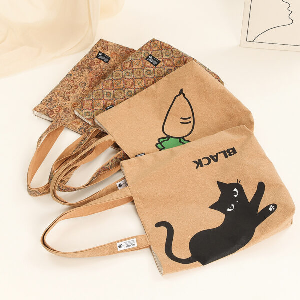 oly-466a571e6ac6ce05649b17301d5f2f41 Wholesale Popular environmentally friendly cork shoulder tote bag bohemian style commuter bag canvas bag