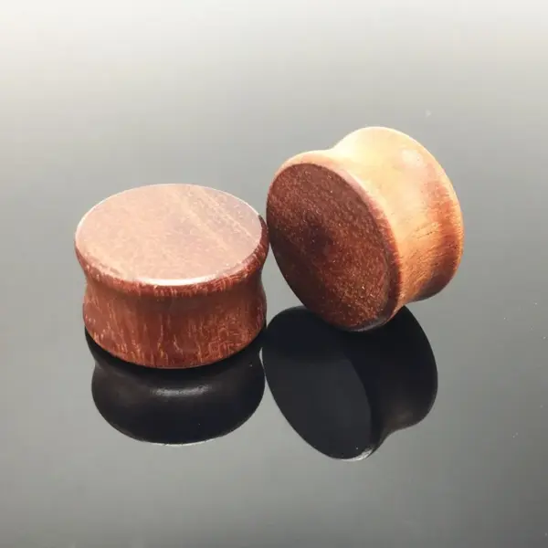 Wholesale Ebony Wood Hollow Out Solid Wood Ear Expander Piercing Jewelry Ear Tunnel Geometric Pattern Unisex Wooden Ear Cuff