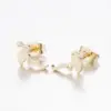 Wholesale Simple Style Geometric Plating 304 Stainless Steel No Inlaid 18K Gold Plated Earrings