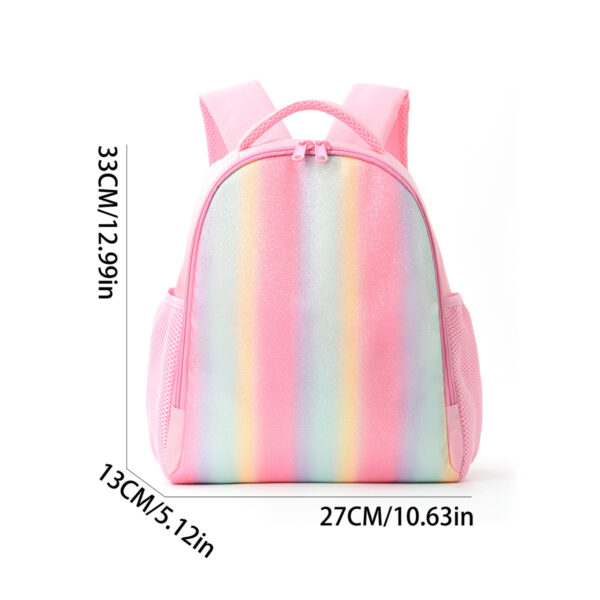 Wholesale Cross-Border New Children's Backpack Travel Lightweight Casual Backpack Backpack Primary School Student High-Looking Rainbow School Bag