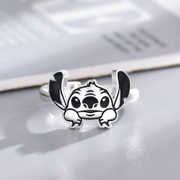 Wholesale Amazon Cross-border New Original Ring Cute Pattern Animation Protagonist Glue Dropping Seiko Opening Adjustable Ring