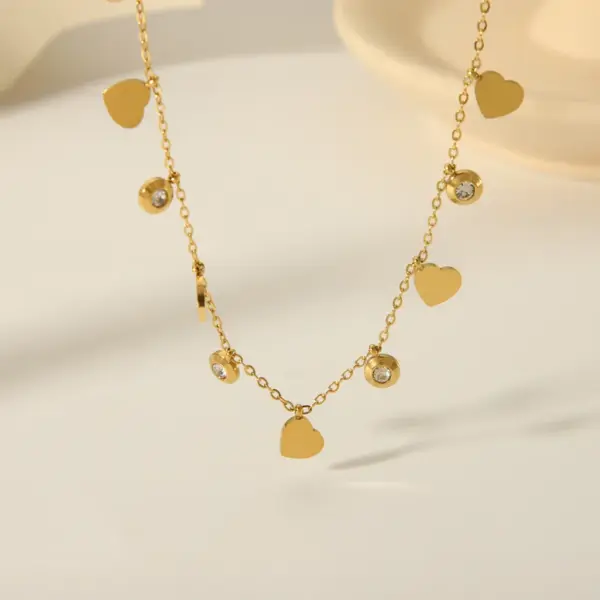 304 Stainless Steel 18K Gold Plated Casual Vintage Style Inlay Star Eye Butterfly Zircon Pendant Necklace