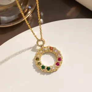 301 Color Diamond Donut Necklace