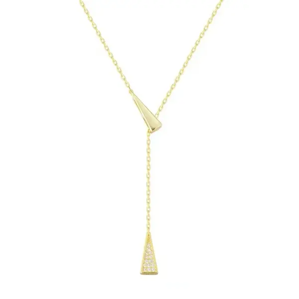 Wholesale Simple Style Solid Color Titanium Steel Patchwork Pendant Necklace