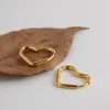 Wholesale 1 Pair Ig Style Simple Style Heart Shape Plating Titanium Steel 18k Gold Plated Earrings