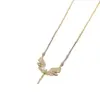 Wholesale PVD Coated Real Gold Plated Angel Stainless Steel Elegant Waterproof Non Tarnish Pendant Necklace