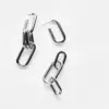 Wholesale 1 Pair Simple Style Geometric Plating 201 Stainless Steel Gold Plated Stainless Steel Earrings