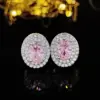 Wholesale Fashion Geometric Copper Zircon Earrings 1 Pair