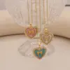 Wholesale PVD Coated 18K Gold Real Gold Plated Heart Shape Bow Knot 304 Stainless Steel Cute Romantic Waterproof Non Tarnish 304 Stainless Steel Lobster Trigger Clasp Closure Pendant Necklace