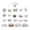 oly-46d6deb6aa5c52b3a3b49f63cb6794d8 Wholesale Carved Dark Ghost Snake Ring Set