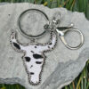 Wholesale Keychain Vintage Genuine Leather Milk-print Western Style Bag