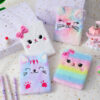 Wholesale Cartoon Plush Notebook Cute Girls Embroidery Account Book