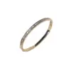 Wholesale Lady Round Titanium Steel Plating Artificial Rhinestones Bangle