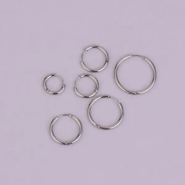 316L Stainless Steel Ear Cartilage Rings & Studs Geometric Waterproof Non Tarnish Surgical Steel Ear Cartilage Rings & Studs