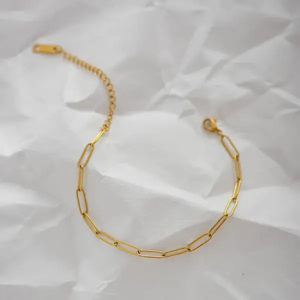 Wholesale PVD Coated Real Gold Plated 18K Gold Geometric 304 Stainless Steel Classic Style Waterproof Non Tarnish 304 Stainless Steel Bracelets