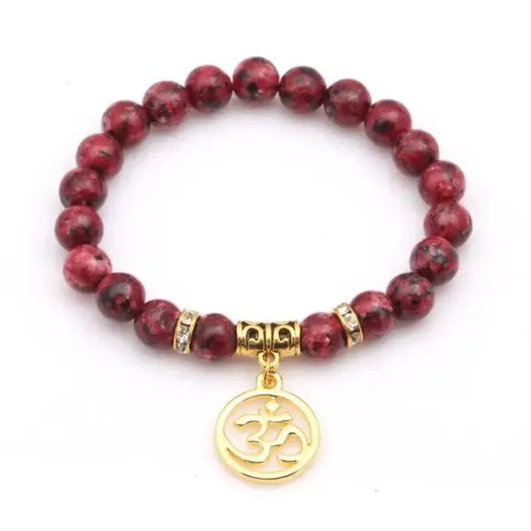 Wholesale Fashion Printing Natural Stone No Inlaid Bracelets In Bulk