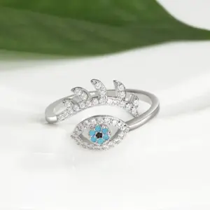 Q-J079 White Gold / Adjustable Opening