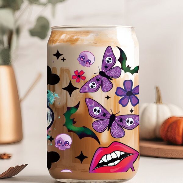 Wholesale Skull cup 16oz Cup UV DTF Wraps