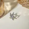 Wholesale Jewelry IG Style Modern Style Classic Style Starfish 304 Stainless Steel PVD Coated Plating Open Rings