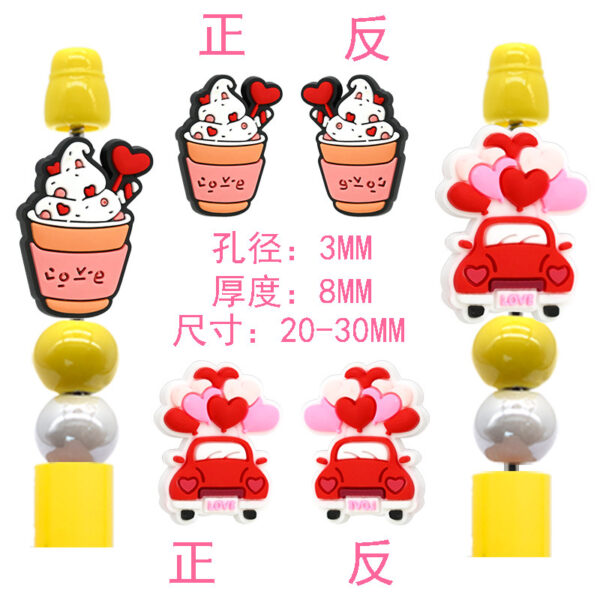 Wholesale Random 100pcs Product Valentine's Day Beaded Accessories