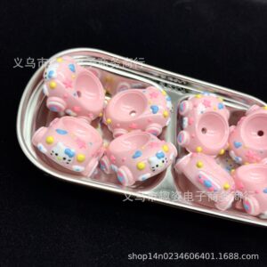 Kitty pink sports car