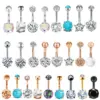 Simple Style Geometric Stainless Steel Plating Belly Ring 1 Piece