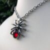 oly-474eb2864f5e62f67228e5e491cfba3e Wholesale Gothic Punk Red Crystal Cute Pendant Necklace Factory Direct