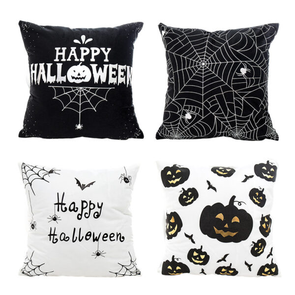 Wholesale Halloween pillow with gold and silver hot stamping