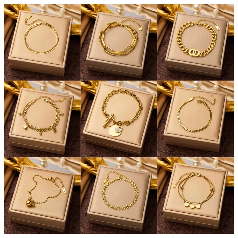 Wholesale Geometric 304 Stainless Steel Simple Style IG Style 304 Stainless Steel Bracelets