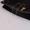 Women'S 304 Stainless Steel Vacuum Plating PVD Coated 18K Gold Plated Inlay Inlaid Heart Freshwater Pearl Shell Necklace Imitation Jewelry
