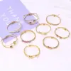 Fashion Geometric Stainless Steel Plating Zircon Bangle