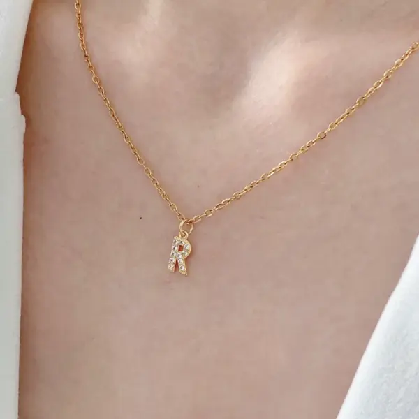 Wholesale Jewelry Basic Retro Classic Style Letter 304 Stainless Steel Copper Pendant Necklace