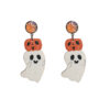 Wholesale Halloween Cute Pumpkin Wooden Earrings
