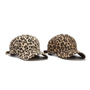Wholesale Spring and summer fashion leopard print baseball cap outdoor casual peaked cap men's and women's youth sun protection sun hat