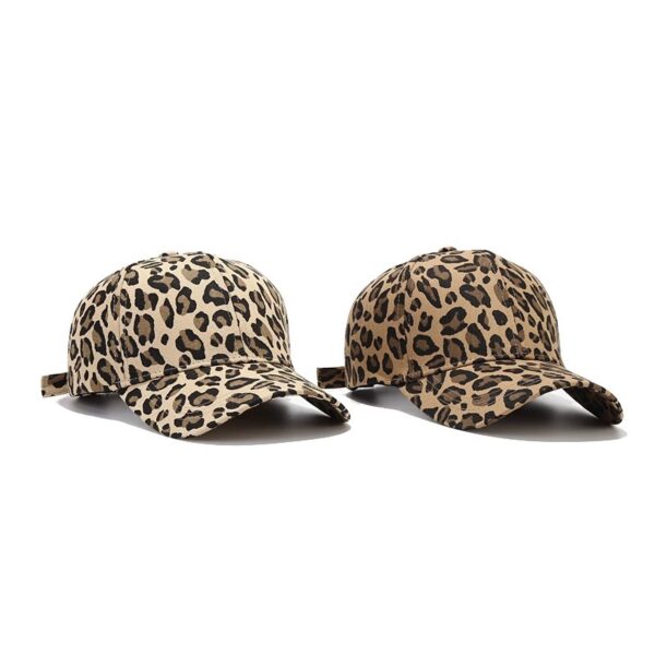 Wholesale Spring and summer fashion leopard print baseball cap outdoor casual peaked cap men's and women's youth sun protection sun hat