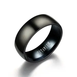 8mm Wide Black No. 8