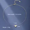 Wholesale Jewelry XUPING Simple Style Commute Letter Heart Shape 304 Stainless Steel 18K Gold Plated Necklace