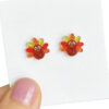 Wholesale Thanksgiving turkey pumpkin text autumn sparkling earrings