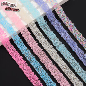 Wholesale Color 3mm double-sided adhesive hot melt adhesive 1.5cm wide rice bead diamond strip