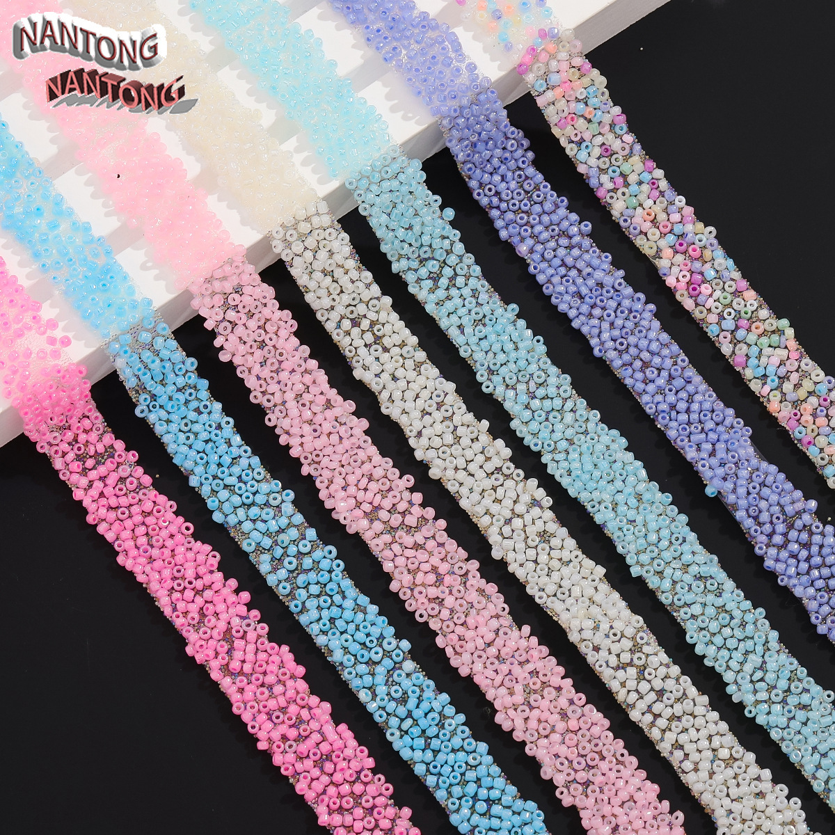 Wholesale Color 3mm double-sided adhesive hot melt adhesive 1.5cm wide rice bead diamond strip