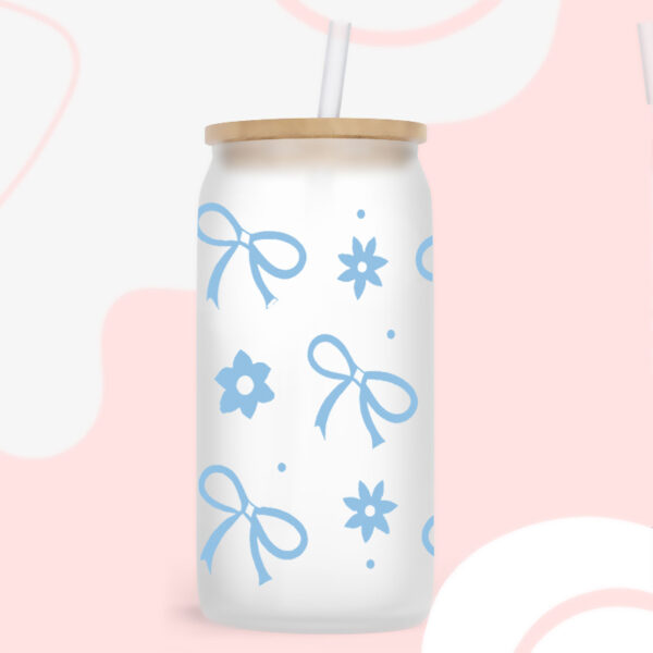 Wholesale Colorful Bow 16oz Cup UV DTF Wrap