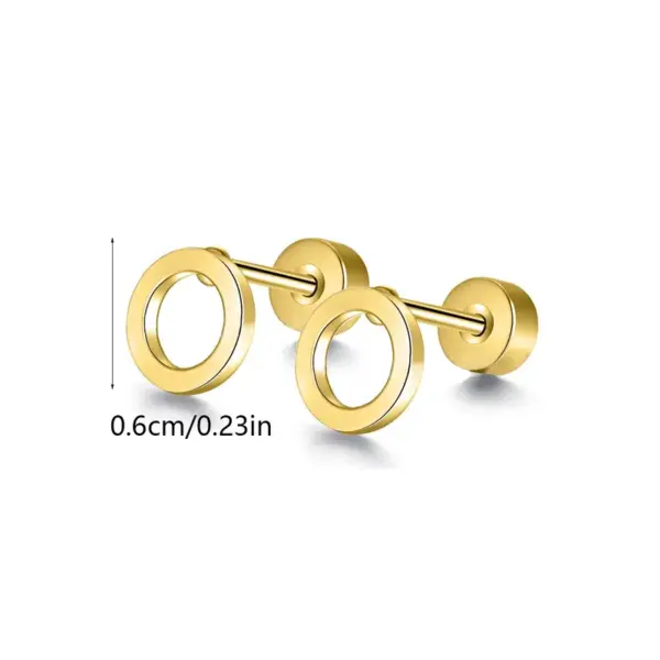 Wholesale 1 Pair Simple Style Moon Heart Shape Plating 304 Stainless Steel 18K Gold Plated Ear Studs