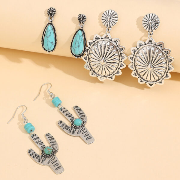 oly-47a4e011b924a043ba4576eed81d7e6d Wholesale Western Style 3 Pair Combination Earrings